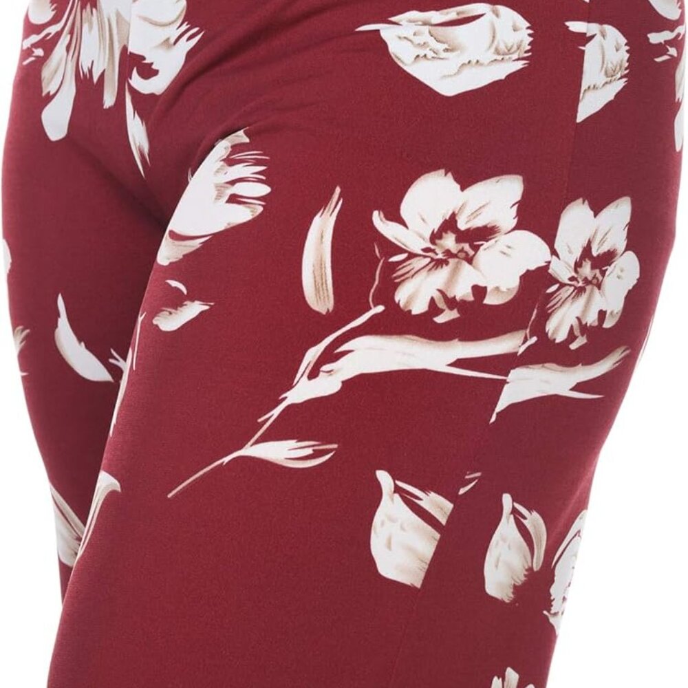 Women's Floral High Waist Wide Leg Palazzo Pants - Perfect for Casual Elegance - Picture 3 of 5
